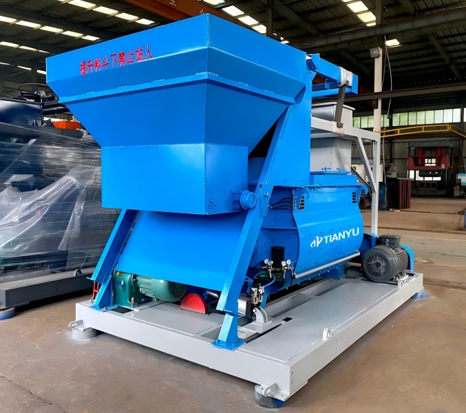 JS750双卧轴强制式混凝土搅拌机